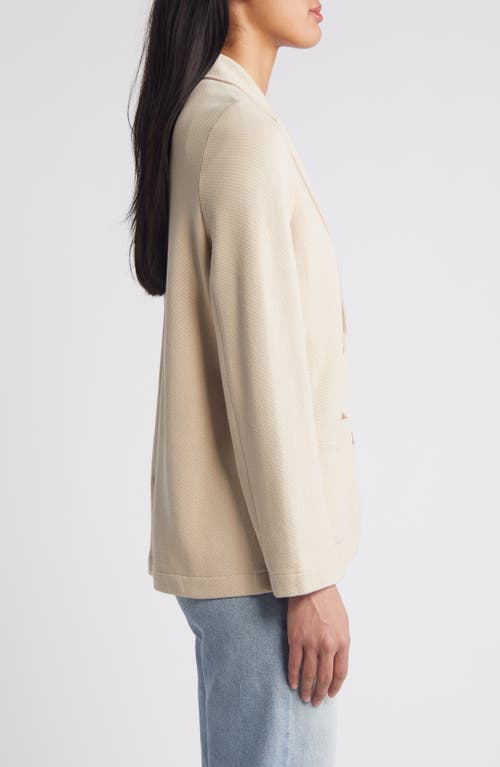 Shop Caslonr Caslon(r) Relaxed Knit Blazer In Tan Doeskin