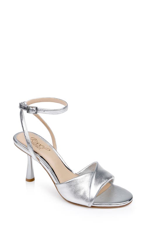 Jewel Badgley Mischka Kaia Dress Evening Sandal In Silver Leather