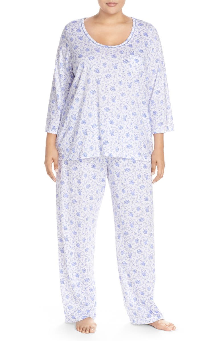 Carole Hochman Designs Print Cotton Pajamas (Plus Size) | Nordstrom