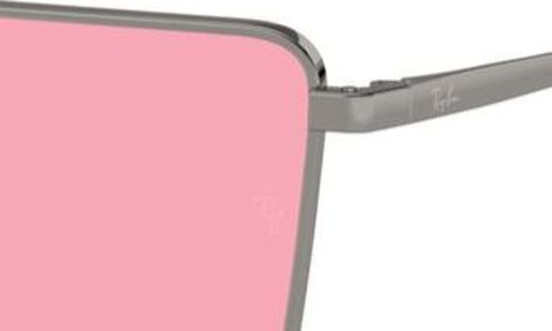 Ray Ban Sunglasses Unisex Emy - Gunmetal Frame Pink Lenses 56-17 In Pink