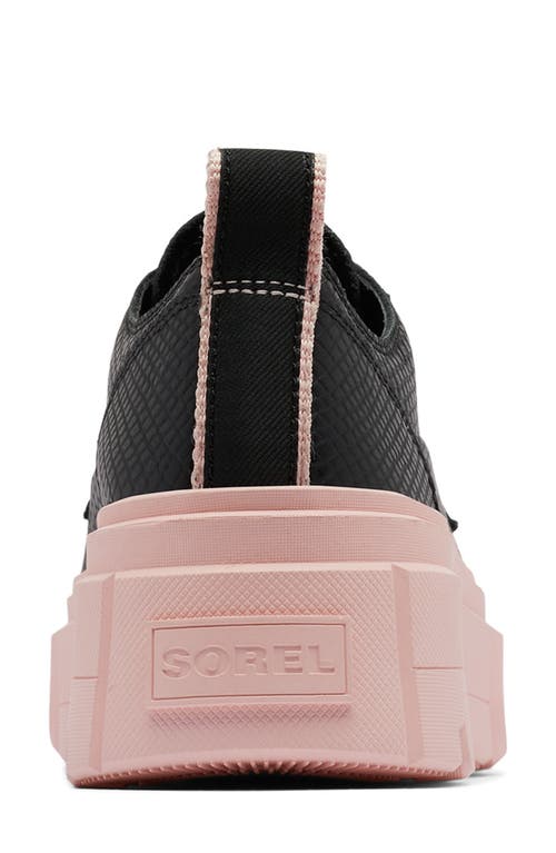 Sorel Caribou X Waterproof Platform Sneaker In Black/vintage Pink