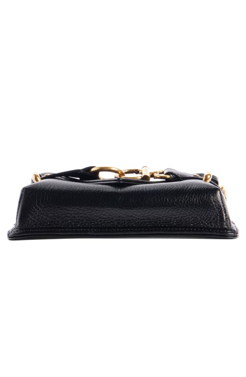 Shop Chloé Mini Cape Leather Crossbody Bag In Black 001