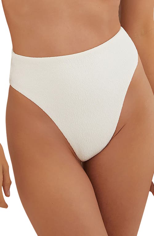 ViX Swimwear Firenze Gigi Hot High Waist Bikini Bottoms in White 