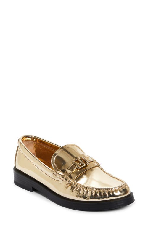 Jimmy Choo Addie Metallic Loafer Gold at Nordstrom,