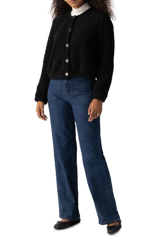 Sanctuary Cozy Textured Cardigan In Black