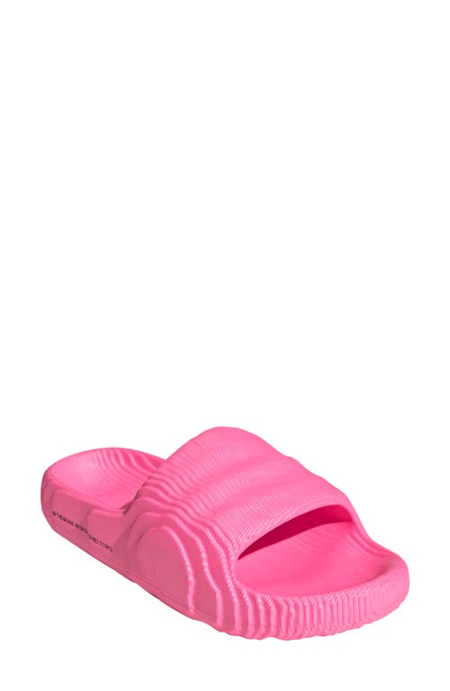 adidas Adilette 22 Sport Slide Lucid Pink/Black/Lucid Pink at Nordstrom,