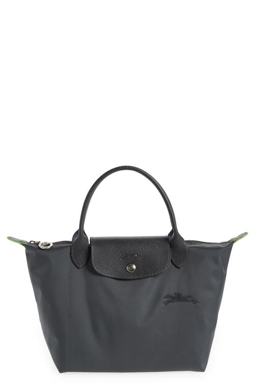 Le Pliage Green Recycled Canvas Top Handle Bag in Graphite