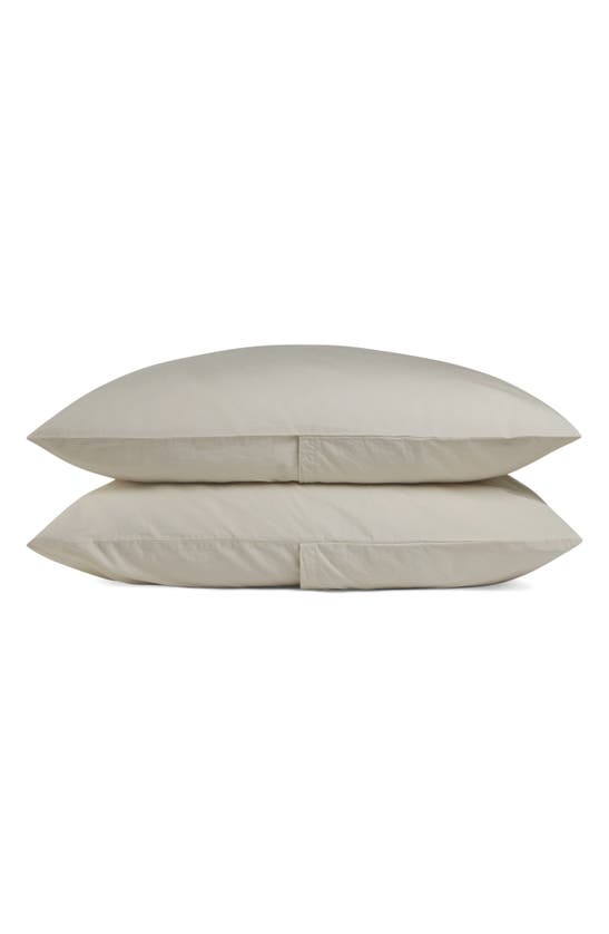 Parachute Set Of 2 Brushed Cotton Pillowcases In Latte