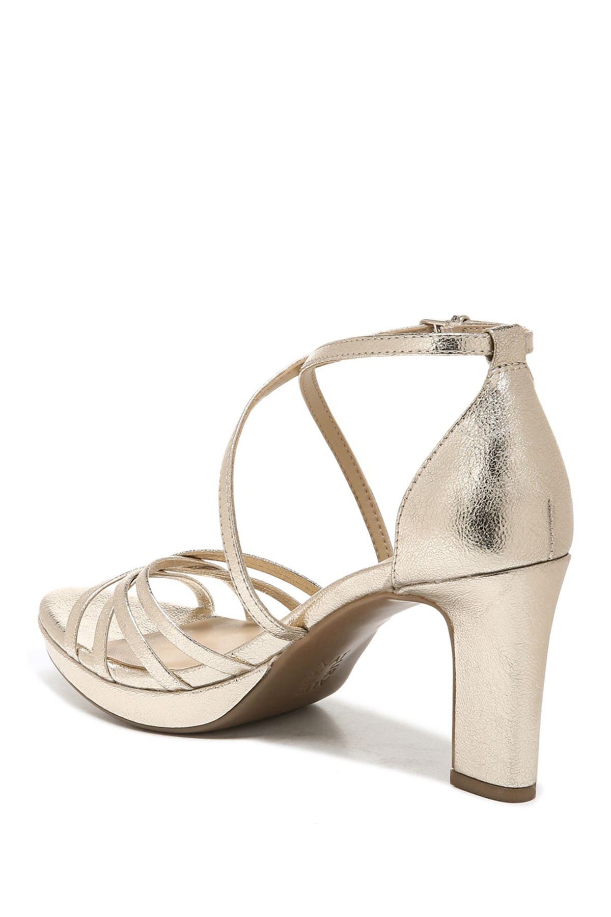 wide width strappy heels