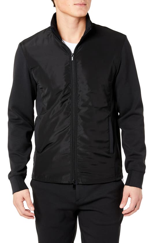 Kenneth Cole Men's Active Mock Neck Jacket In Black