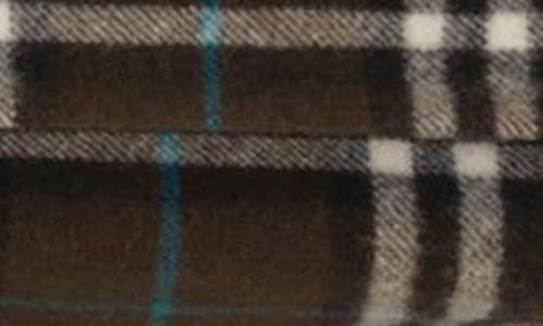Shop Burberry Check Hooded Cashmere Fringe Scarf In Snug