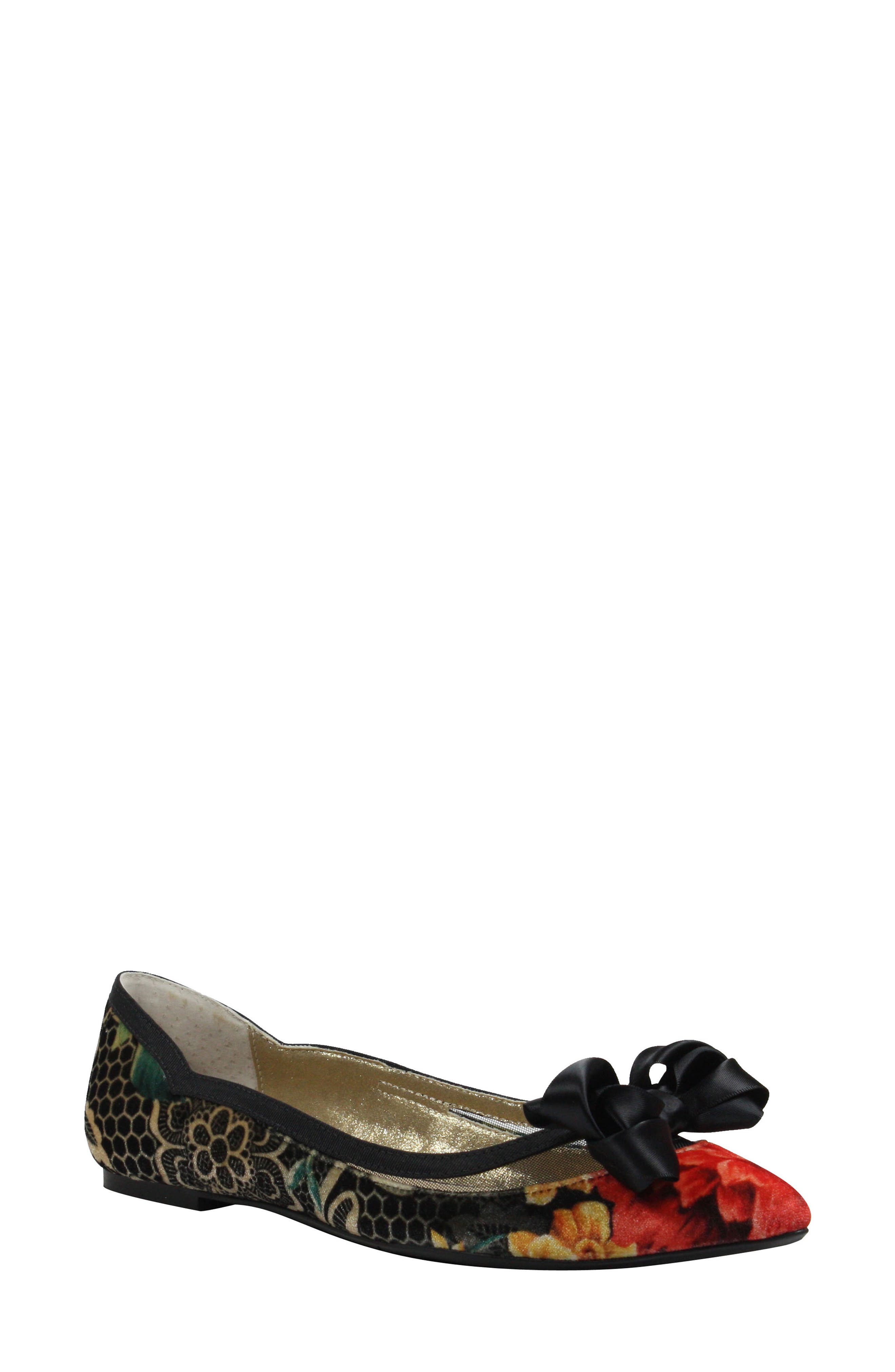 J. Renee Allitson Bow Flat, Black