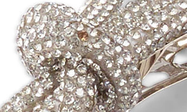 Lelet Ny Sasha Crystal Bow Barrette In Rhodium