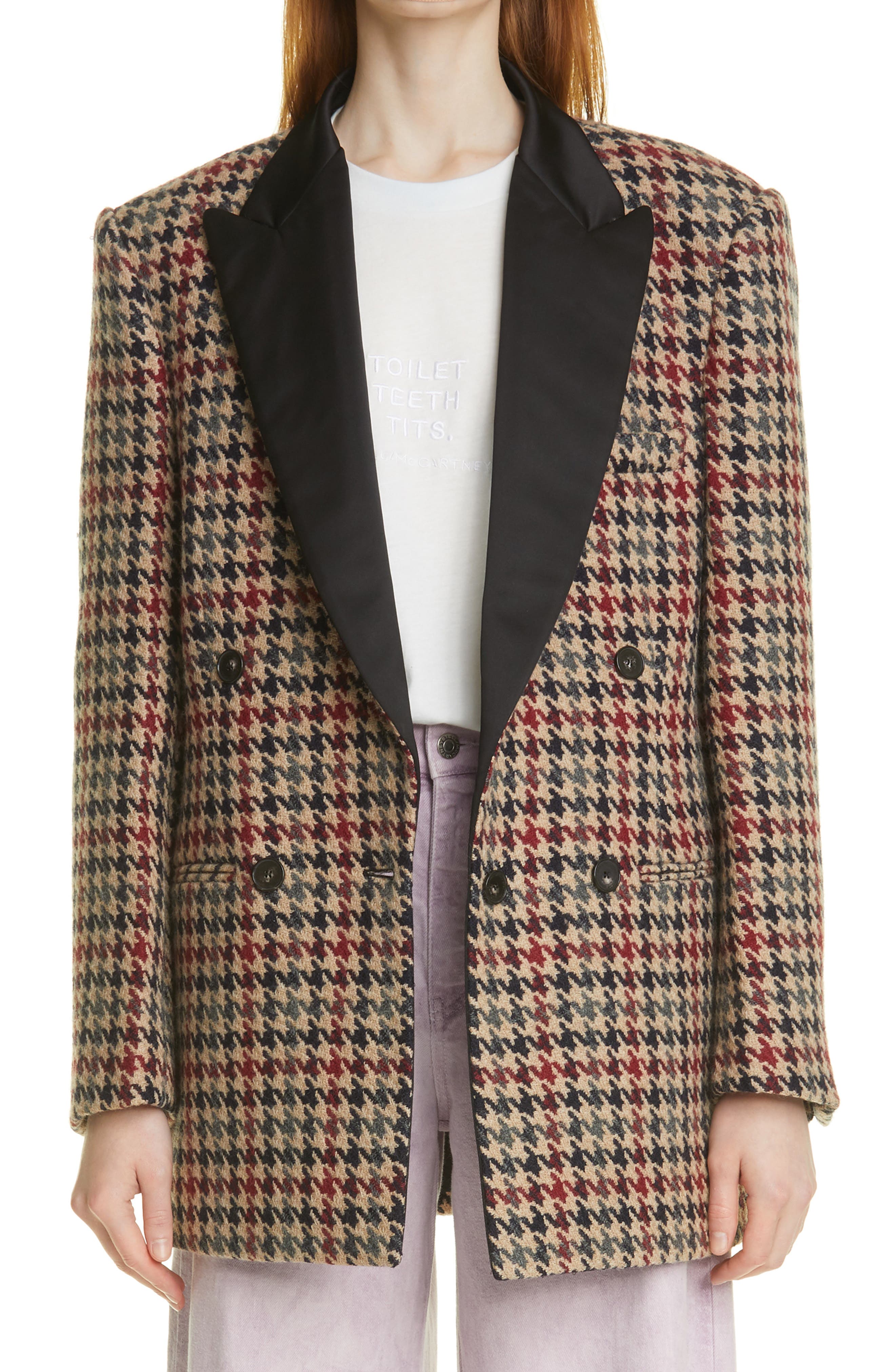 stella mccartney houndstooth coat
