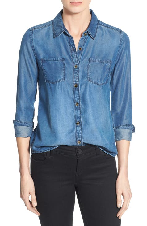 Long Sleeve Denim Shirt (Regular & Petite)