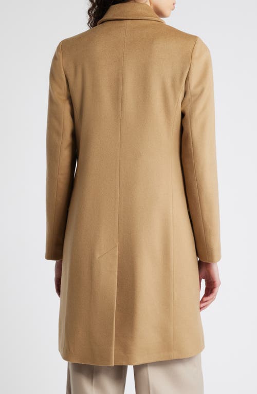 Shop Fleurette Lee Longline Cashmere Coat In Camel