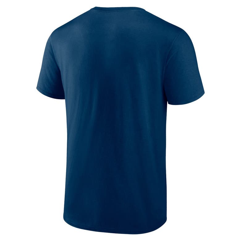 Shop Fanatics Branded Deep Sea Blue Seattle Kraken Local T-shirt In Navy