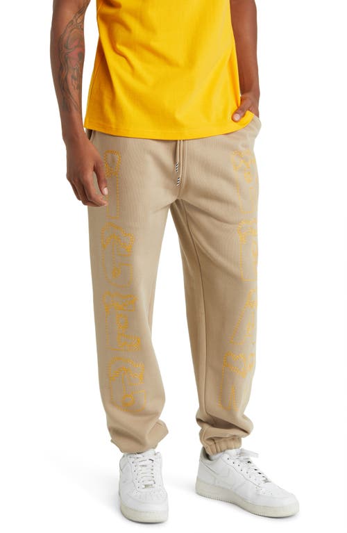 ICECREAM Snow Tops Embroidered Joggers in Chinchilla at Nordstrom, Size Small