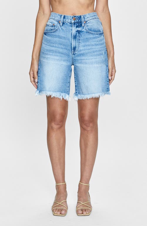 Kaylee Cutoff Bermuda Denim Shorts in Altitude Vintage