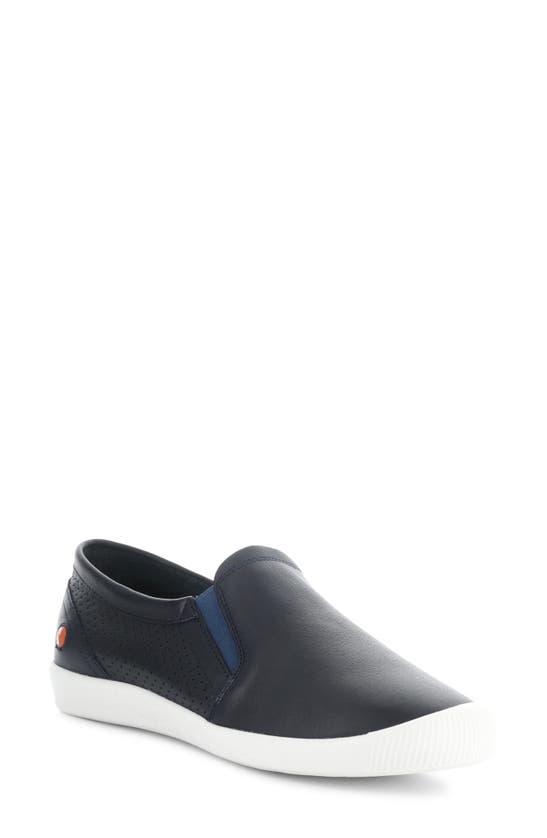 Shop Softinos By Fly London Iloa Sneaker In Navy Smooth Leather