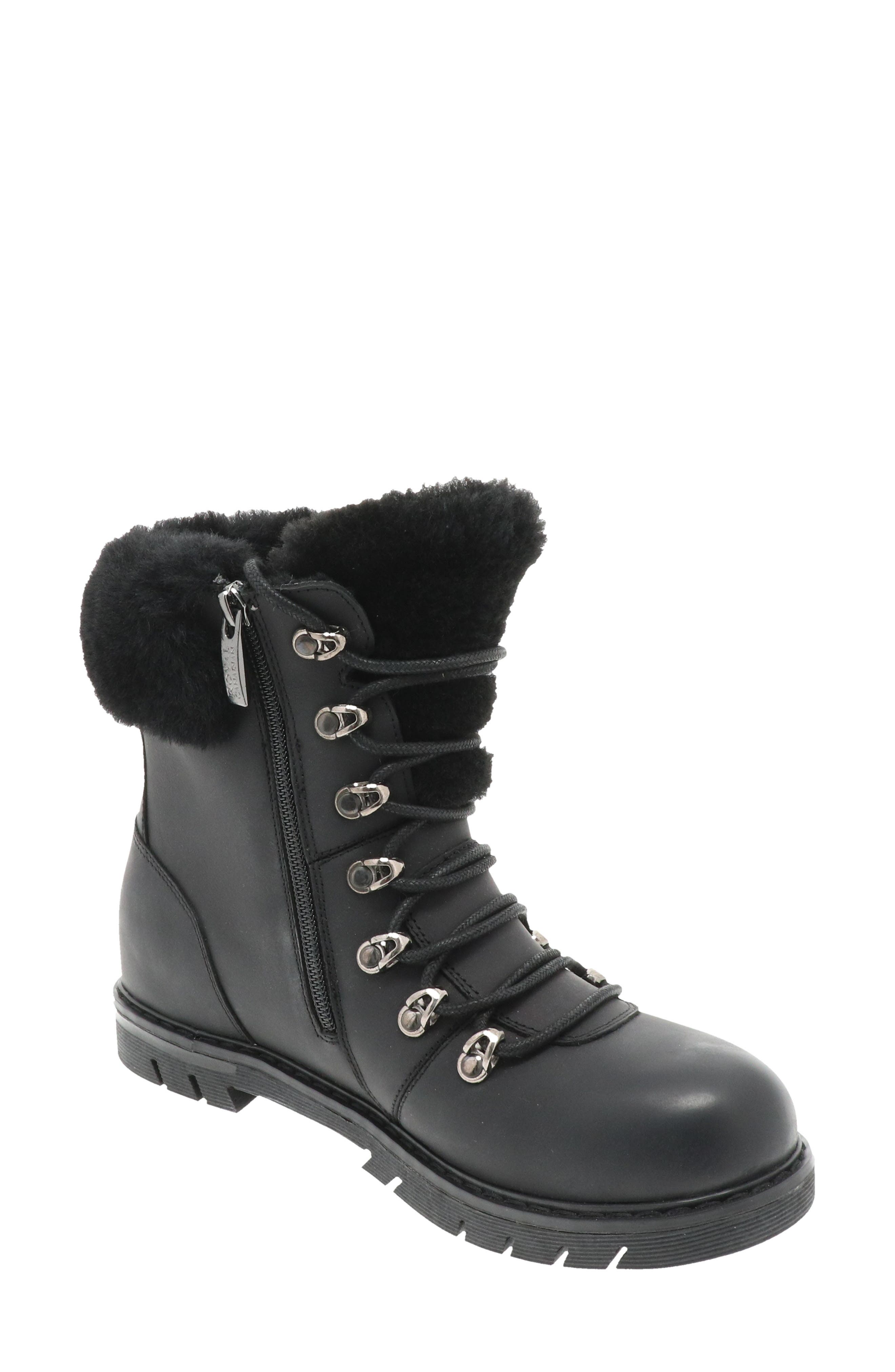 Royal Canadian Stratford Genuine Shearling Cuff Waterproof Boot (Women