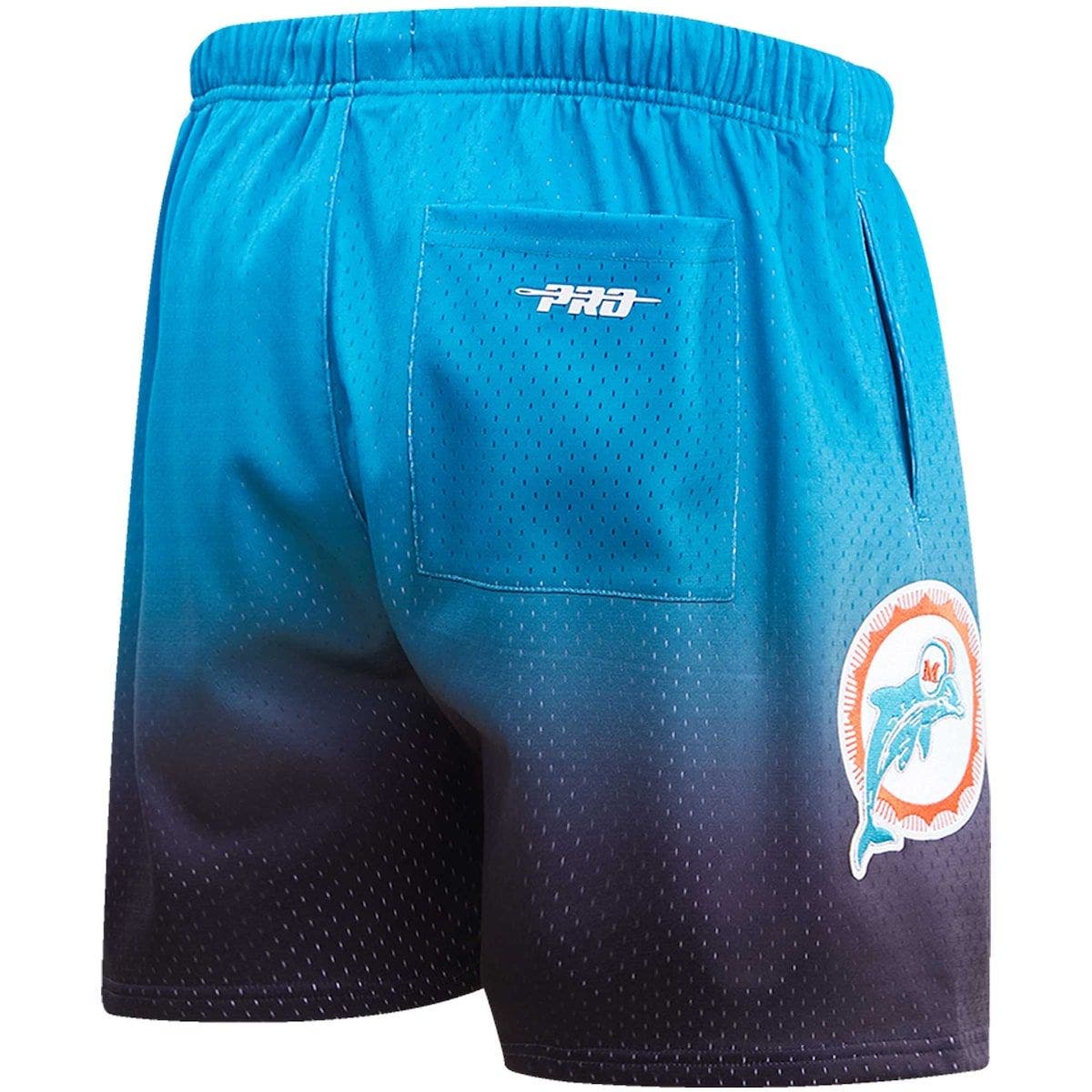 PRO STANDARD Men's Pro Standard Black/Aqua Miami Dolphins Ombre Mesh ...