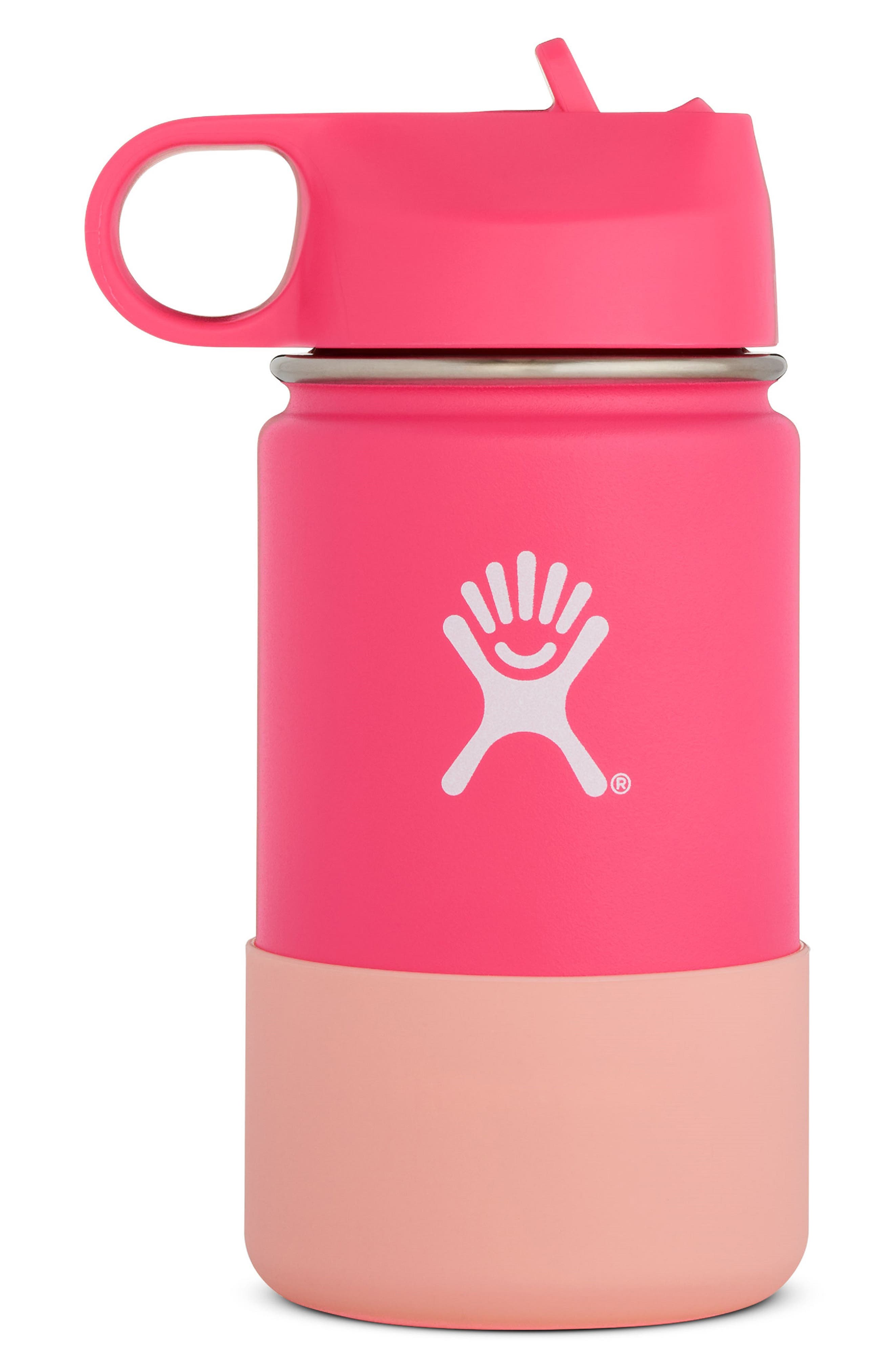 UPC 810911034076 product image for Hydro Flask Kids 12-Ounce Wide Mouth Bottle With Straw Lid, Size One Size - Pink | upcitemdb.com