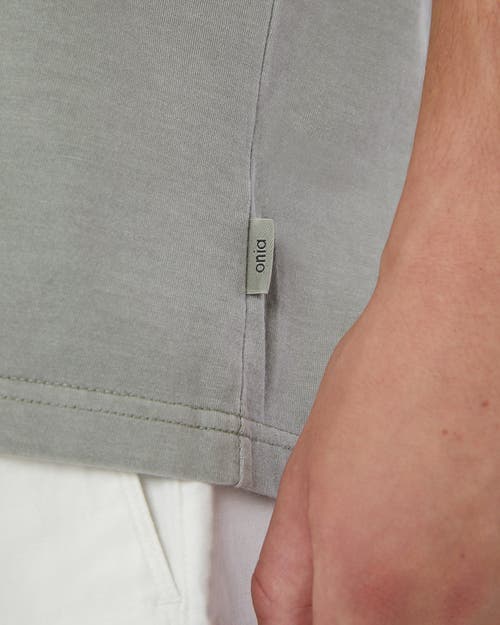 ONIA ONIA GARMENT DYE JERSEY CREWNECK TEE