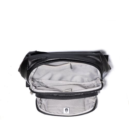 Baggallini On The Go Belt Bag Waist Pack In Black Gloss Ripstop
