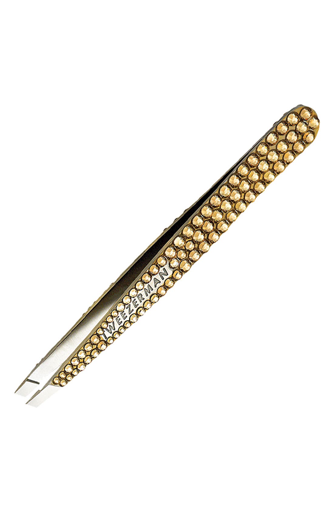 TWEEZERMAN Swarovski Crystal Gold Slant Tweezers Nordstrom