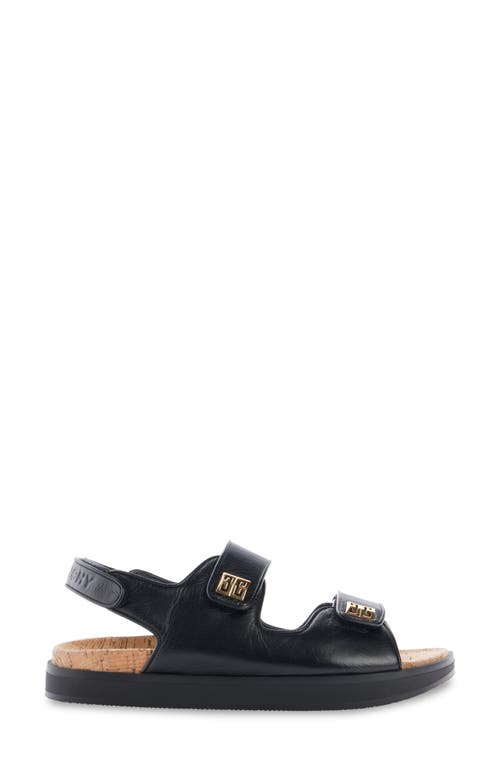 Shop Givenchy 4g Slingback Sandal In Black