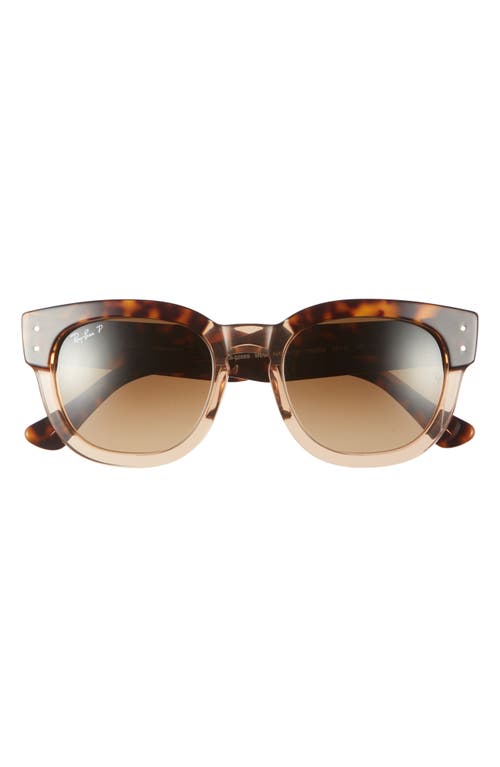 Ray-Ban Mega Hawkeye 53mm Gradient Polarized Square Sunglasses in Brown Gradient at Nordstrom