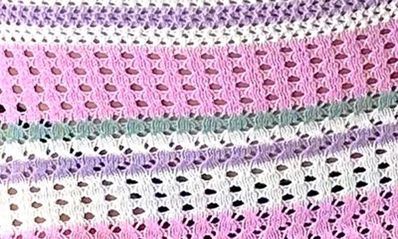 Shop Capittana Lia Stripe Strappy Crop Cover-up Top In Multicolor