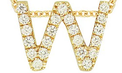 Bony Levy 18k Gold Pavé Diamond Initial Pendant Necklace In 18k Yellow Gold - W