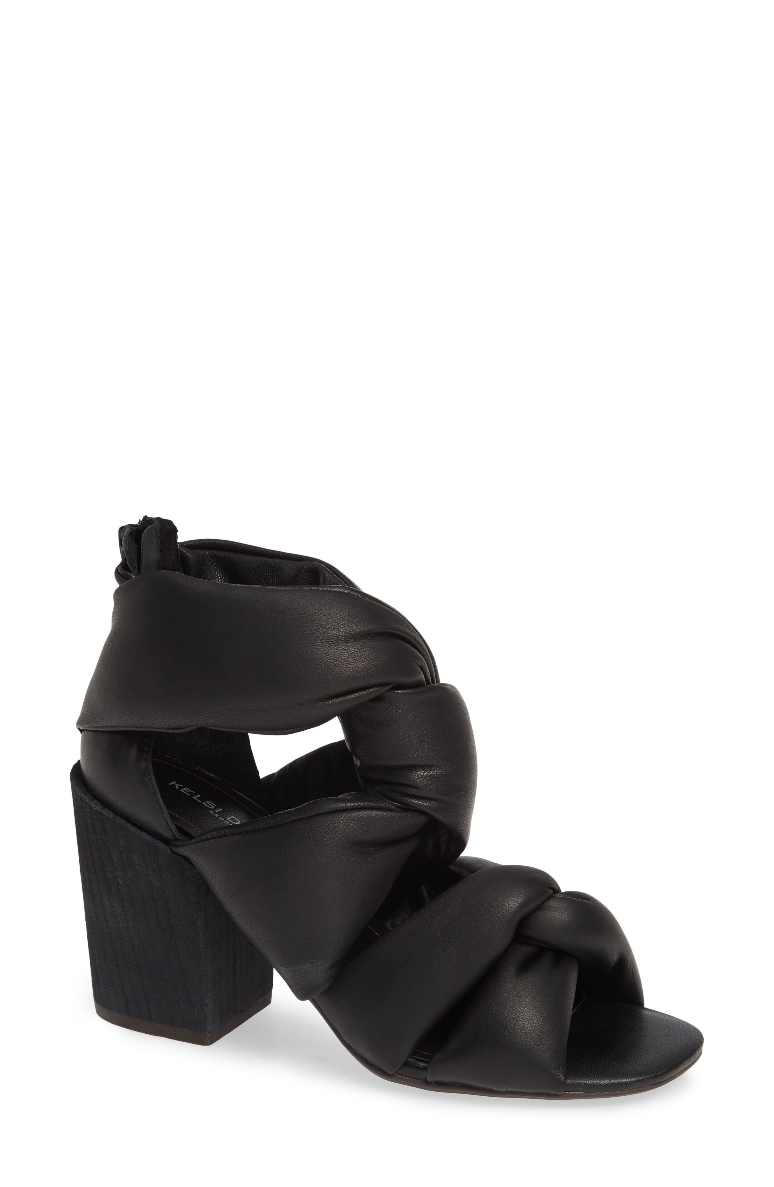 Kelsi Dagger Brooklyn Maddox Knotted Strap Sandal, Black