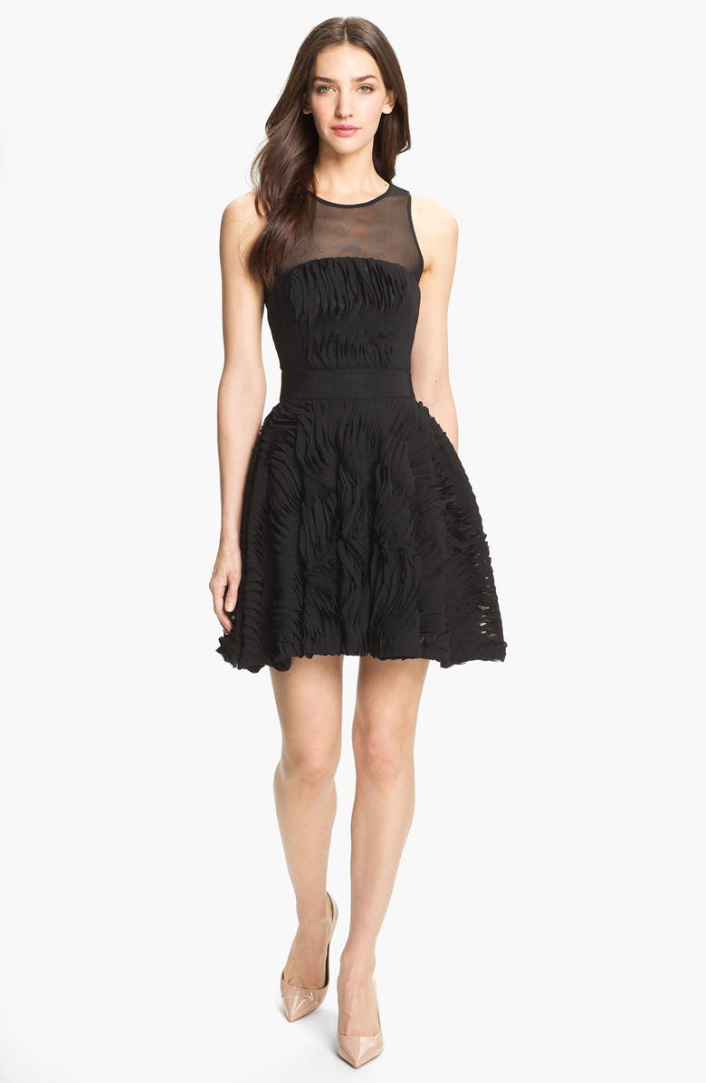 Milly Illusion Yoke Fit & Flare Dress | Nordstrom