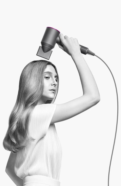 Dyson Supersonic Hair Dryer In Iron/fuchsia