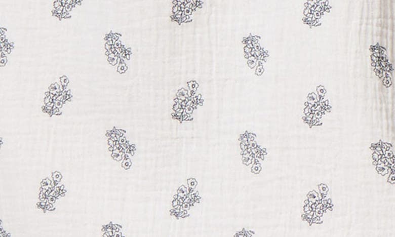 Shop C&c California C & C California Harlow Long Sleeve Cotton Gauze Minidress In Sugar Swizzle