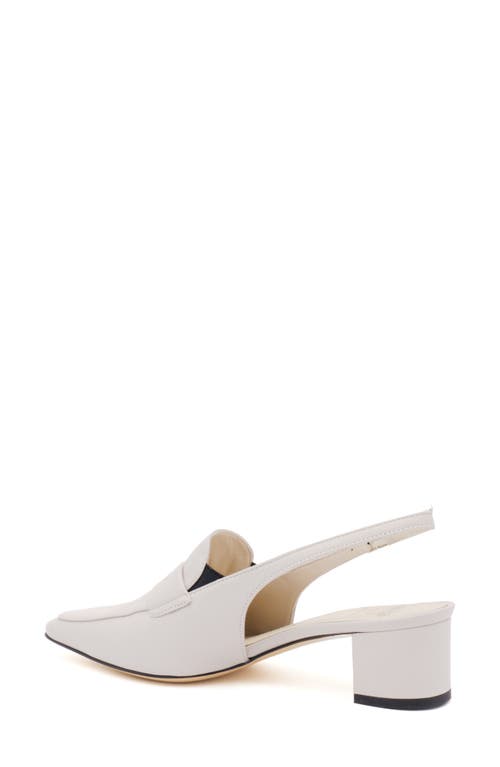 Amalfi By Rangoni Poseidone Slingback Pointed Toe Loafer Pump In Nuvola Parmasoft
