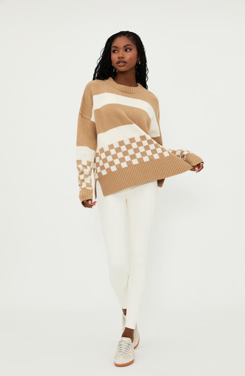 BEACH RIOT BEACH RIOT CALLIE COLORBLOCK CREWNECK SWEATER 