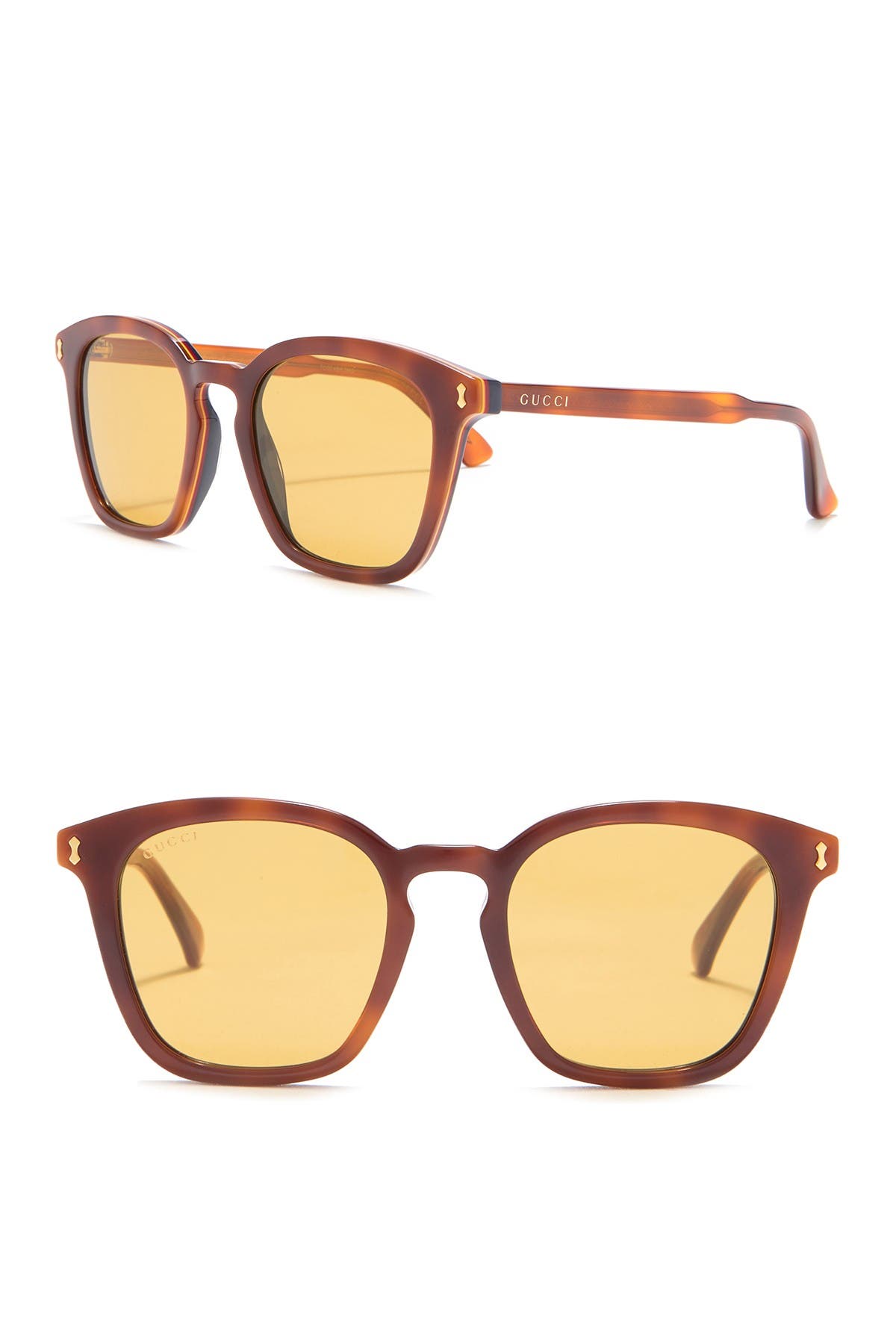 gucci 49mm square sunglasses