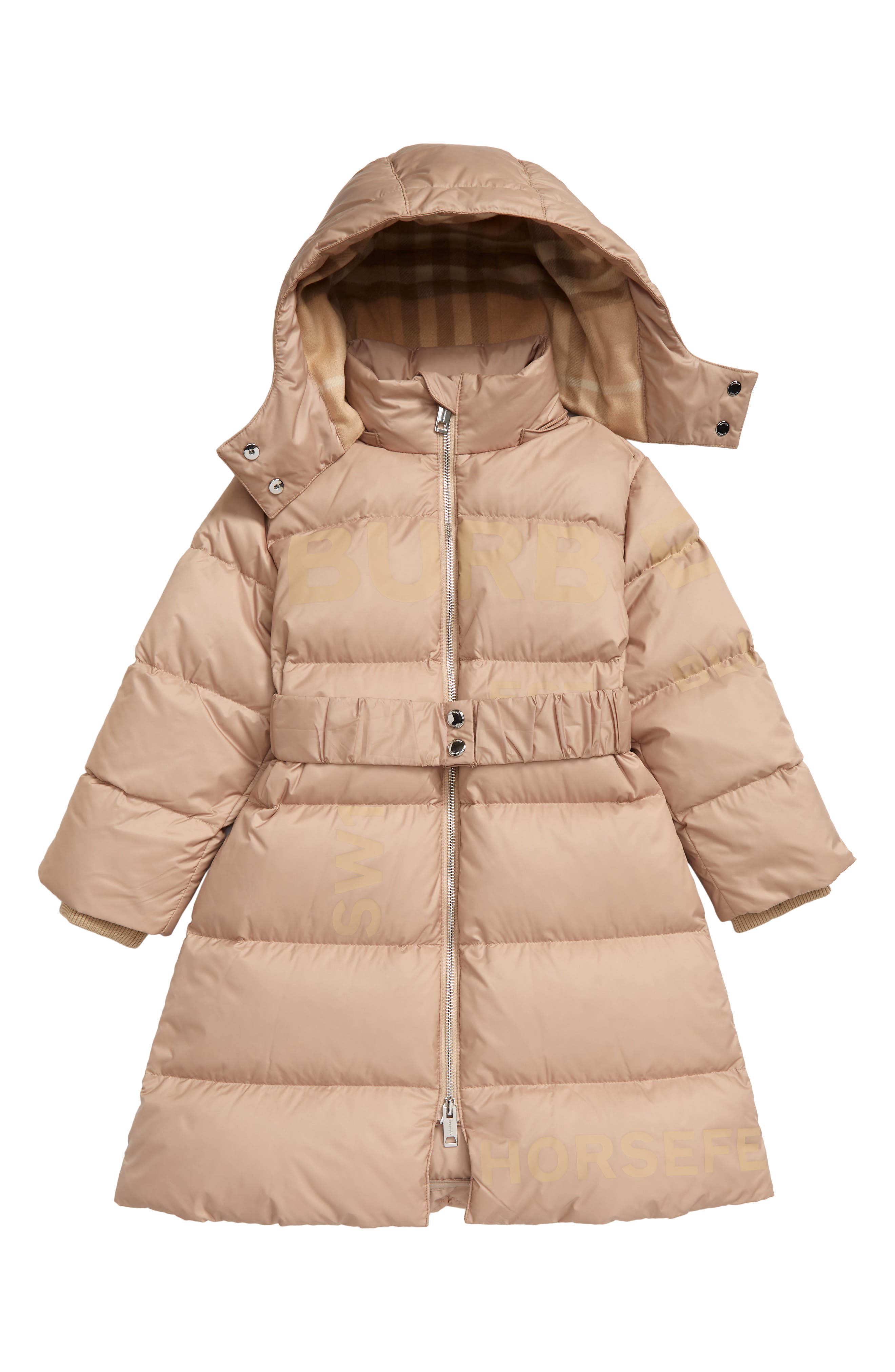 burberry long down coat