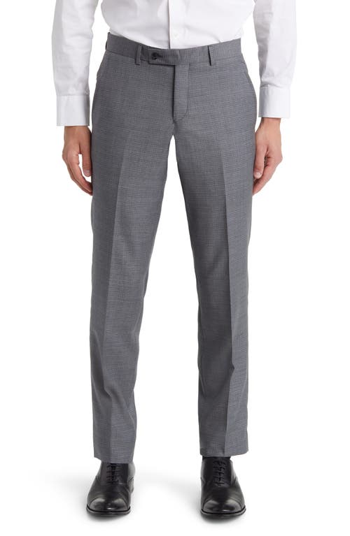 Ted Baker London Jerome Soft Constructed Wool Tapered Dress Pants Light Grey at Nordstrom,