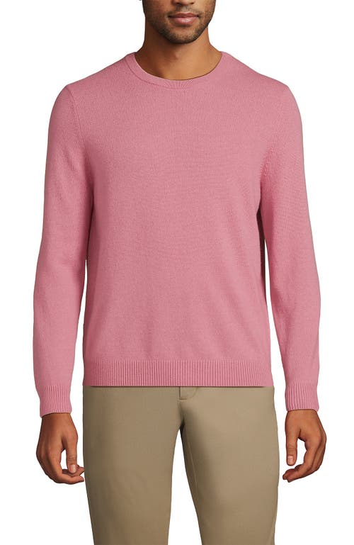 Shop Lands' End Fine Gauge Cashmere Sweater In Dark Shadow Pink