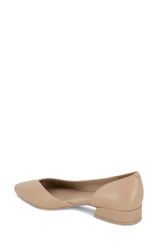 Kenneth Cole Carmina Half D'orsay Flat In Chai