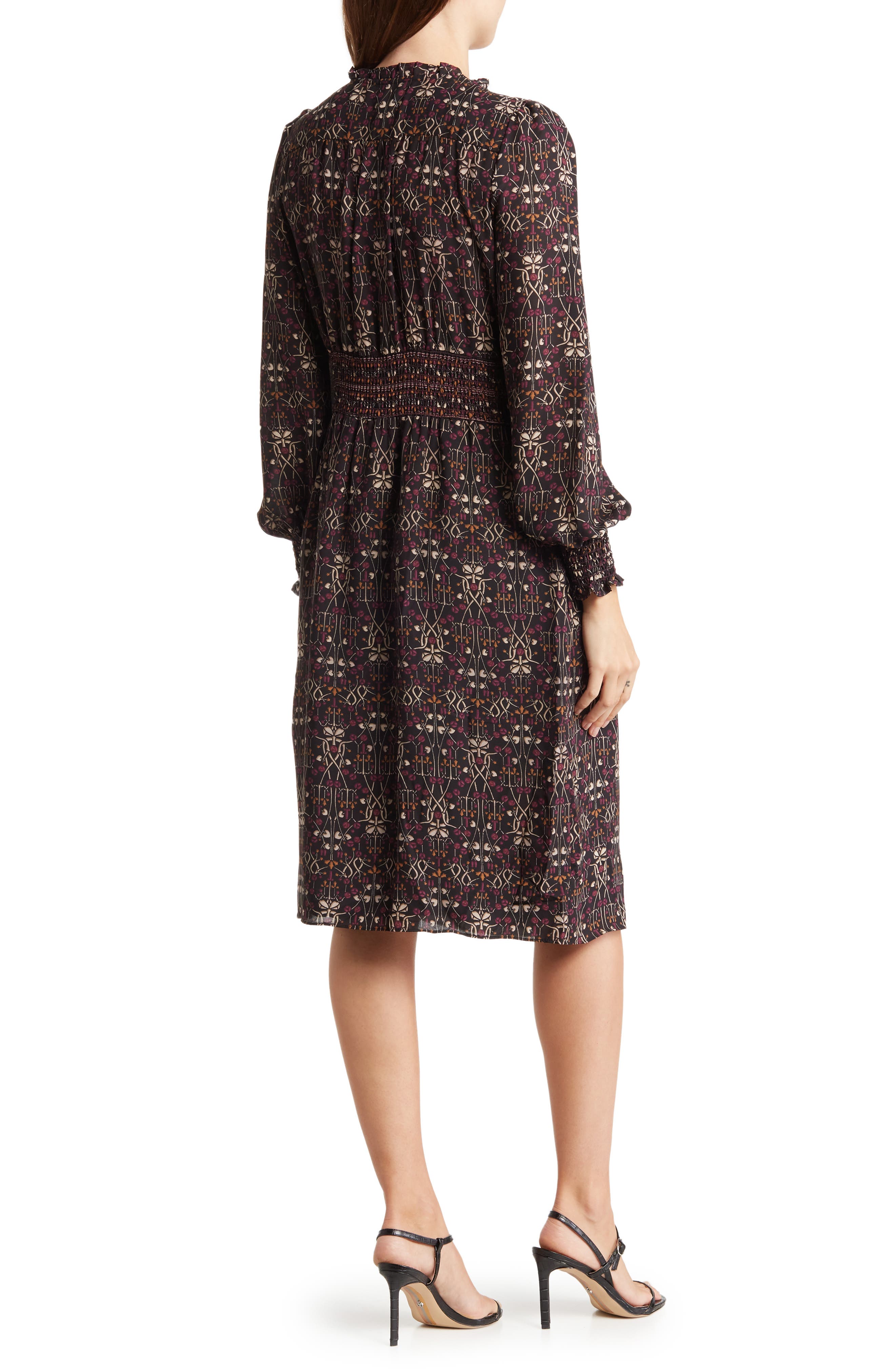 max studio faux wrap dress