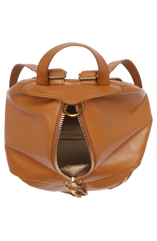 Rebecca Minkoff Jumbo Julian Leather Backpack In Caramello