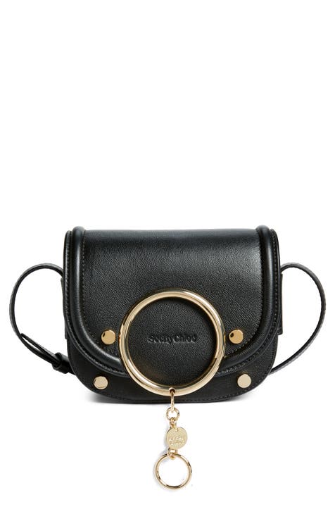 Leather crossbody bag See by Chloé Blue in Leather - 35639841