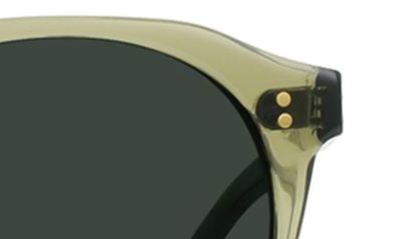 Shop Raen Remmy Polarized Round Sunglasses In Cambria/ Green Polar