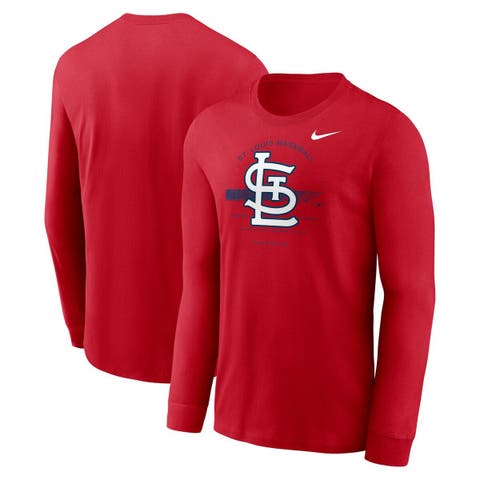 Men's St. Louis Cardinals New Era Red Count the Rings Pullover Hoodie